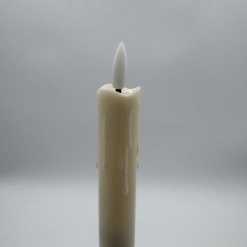 Bougie LED vacillante effet cire avec télécommande 2 x 26 cm