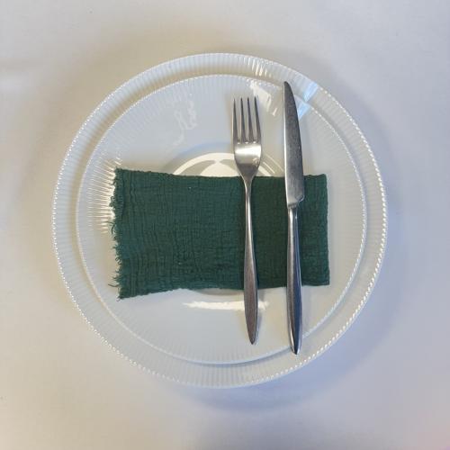 Serviette gaze de coton Vert sapin