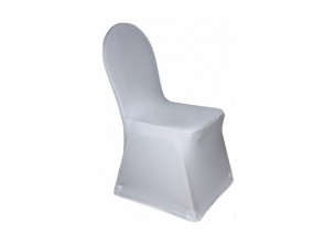 Housse lycra blanc pour chaise universelle