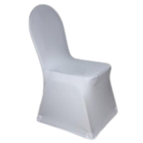 Housse lycra blanc pour chaise universelle