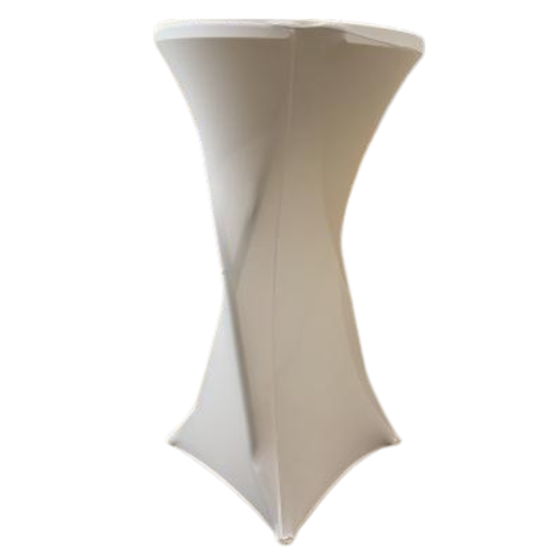Mange debout houssé blanc 60 cm